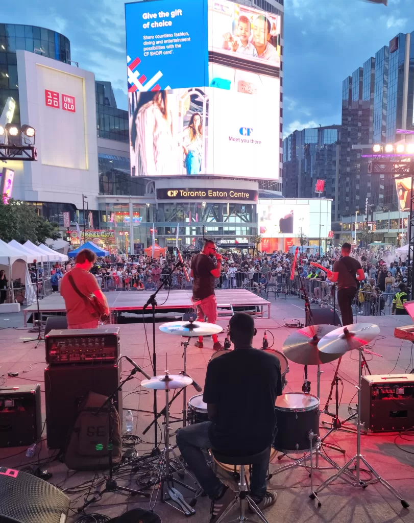 Black Creek Reign at Yonge and Dundas Square Youth Day 2022