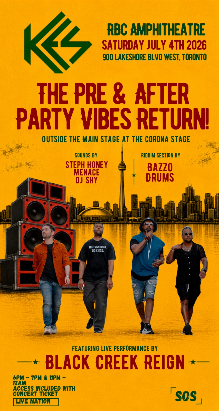 KES pre & after party — RBC Amphitheatre poster