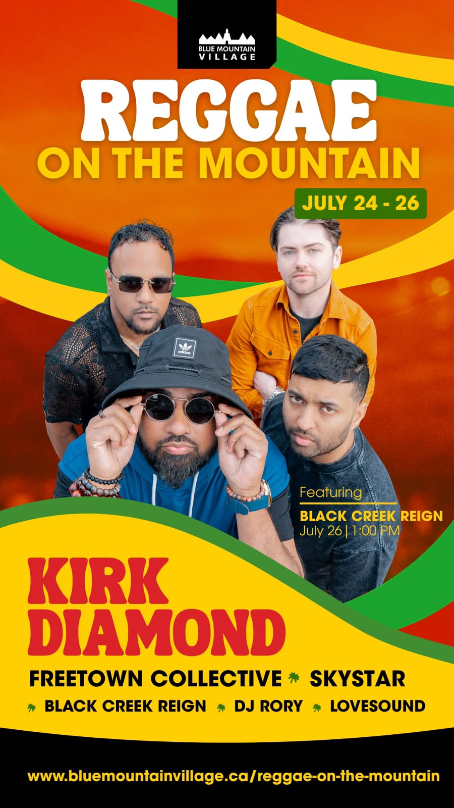 Reggae on the Mountain — Blue Mountain poster